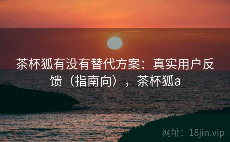 茶杯狐有没有替代方案：真实用户反馈（指南向），茶杯狐a