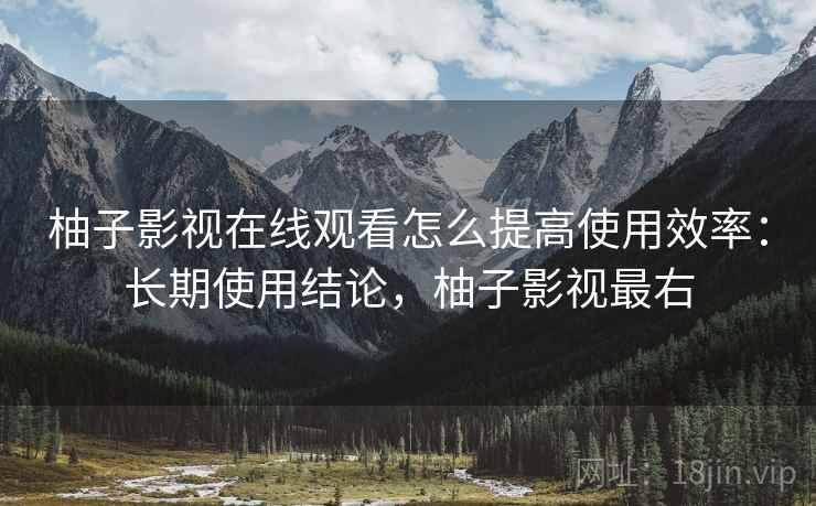 柚子影视在线观看怎么提高使用效率：长期使用结论，柚子影视最右