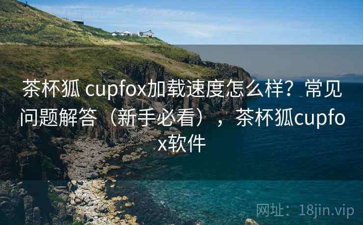 茶杯狐 cupfox加载速度怎么样？常见问题解答（新手必看），茶杯狐cupfox软件